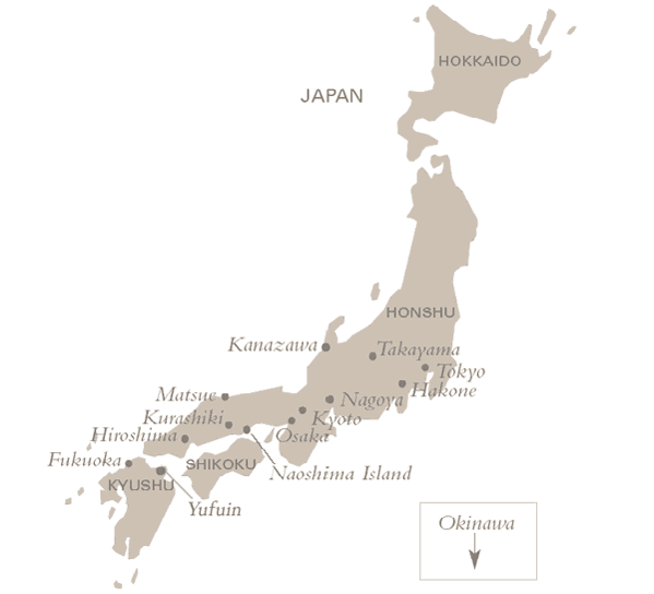 Japan Map, Travel map of Japan