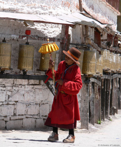 Buddhist pilgrim Tibet