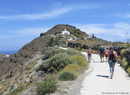 Hiking in Santorini