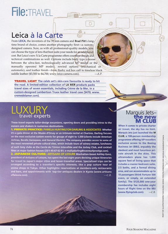 Four Seasons Luxury Travel Experts article