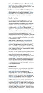 The New York Times: Luxury Hotels Are Adding More and More Guest ‘Experiences’ May 14, 2024