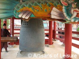 staying overnight at a Buddhist temple in South Korea