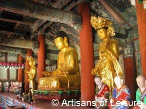 staying overnight at a Buddhist temple in South Korea