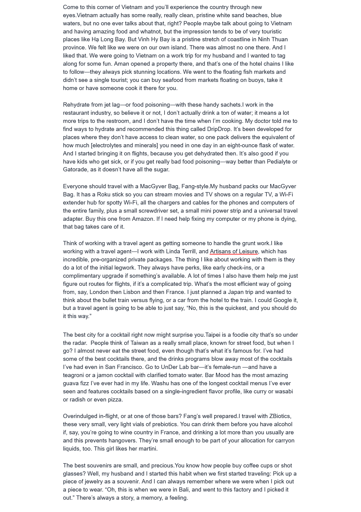 BNN Bloomberg, Artisans of Leisure, Dec 2024