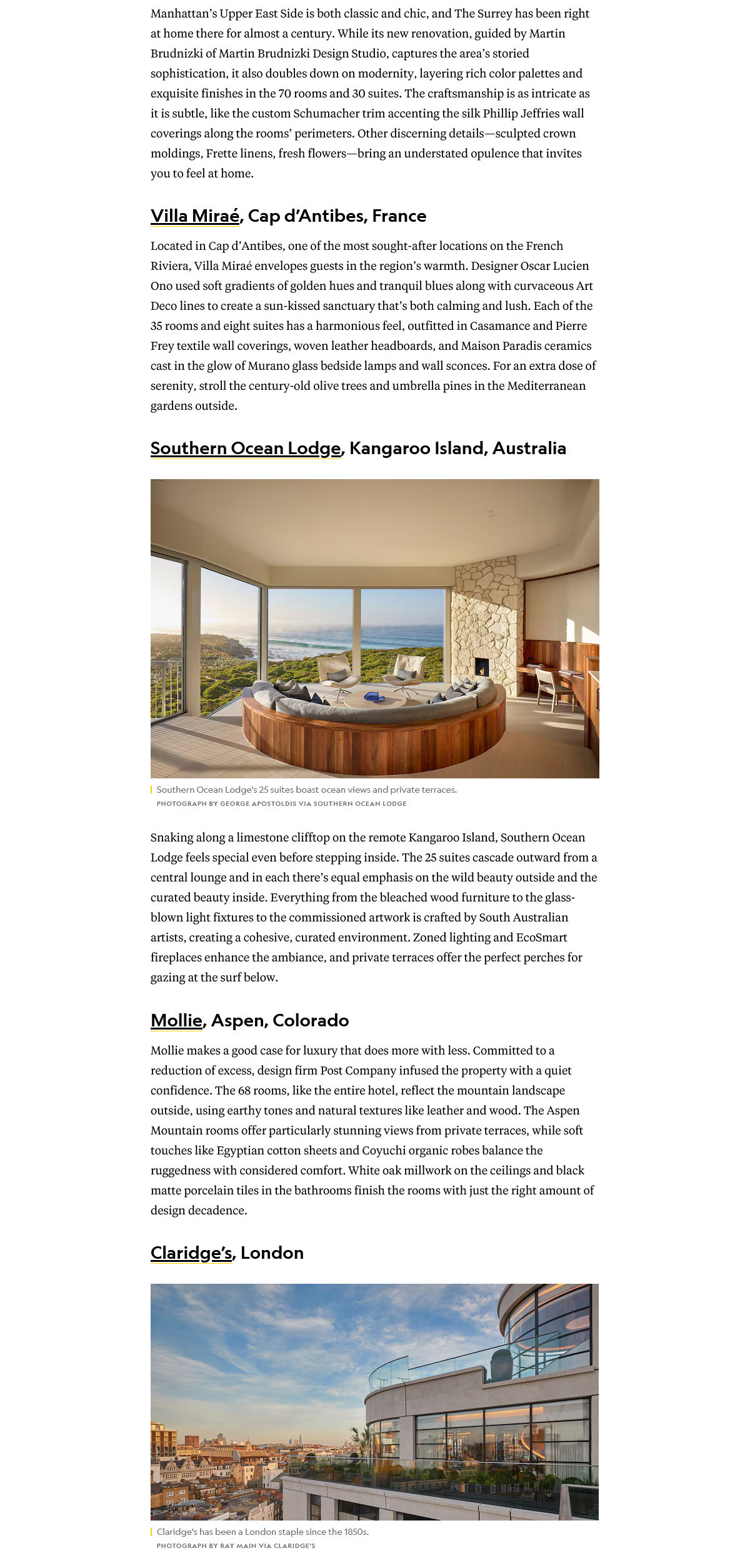 National Geographic, Quiet luxury hotels, Artisans of Leisure