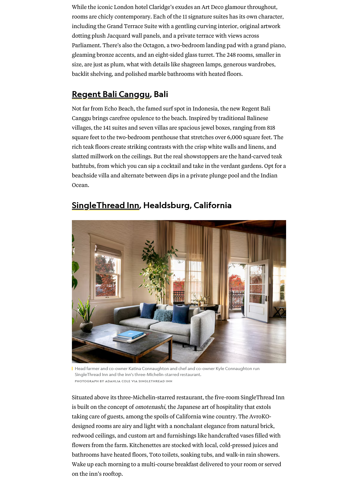 National Geographic, Quiet luxury hotels, Artisans of Leisure